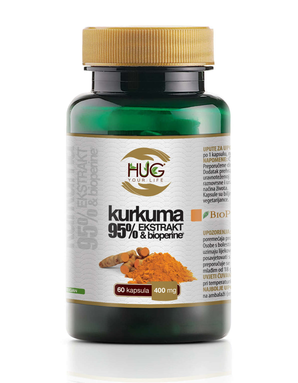 Hug Your Life Kurkuma 95% ekstrakt & BioPerine
